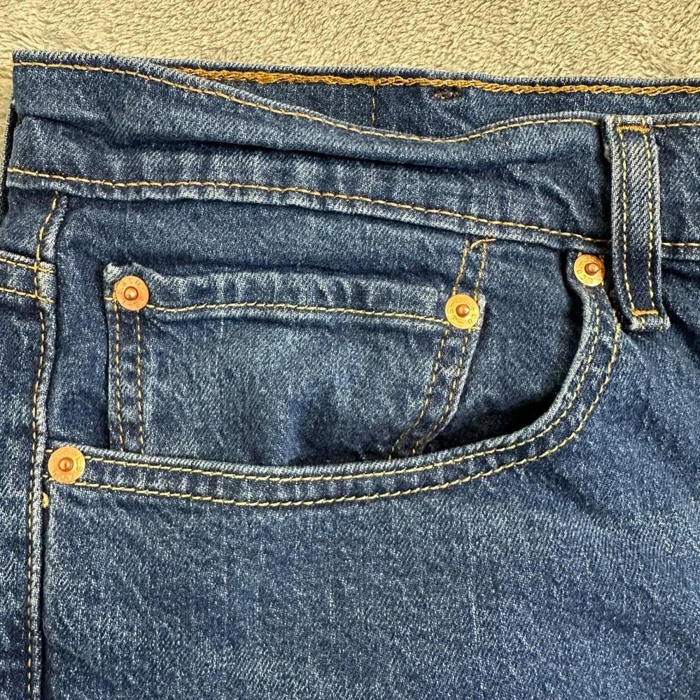 Levis 514 Straight Fit Mens Blue Denim Jeans W40 L30 00514-1744